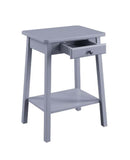 Kaife Rectangular Accent Table, Gray Finish Acme