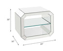 Dominic Rectangular Accent Table, Mirrored Acme