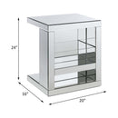 Dominic Rectangular Accent Table, Mirrored Acme