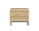 Erasto Rectangular Accent Table, Oak & Black Finish Acme