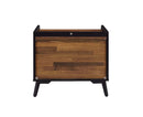 Jiranty Rectangular Accent Table, Walnut & Black Finish Acme
