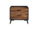 Jiranty Rectangular Accent Table, Walnut & Black Finish Acme