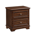 Franklin 4PC Pack Queen Bed Set, Brushed Walnut Finish Acme