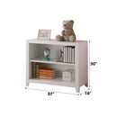 Lacey Bookcase, White Finish Acme