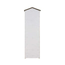 Tree House Bookcase Cabinet, Weathered White & Washed Gray Finish Acme