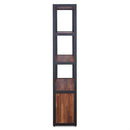 Sara Bookshelf, Walnut & Sandy Black Finish Acme