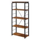 Jurgen Bookshelf, Oak & Black Finish Acme