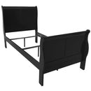 Louis Philippe III Twin Bed, Black Finish Acme