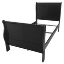 Louis Philippe III Twin Bed, Black Finish Acme