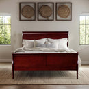 Louis Philippe Queen Bed, Cherry Finish Acme