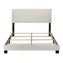 Lien Queen Bed, White Faux Leather Acme