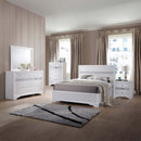 Naima Twin Bed, White Finish Acme