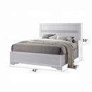 Naima Full Bed, White Finish Acme