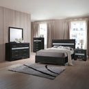 Naima Twin Bed, Black Finish Acme