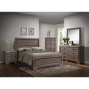 Lyndon King Bed, Weathered Gray Grain Finish Acme