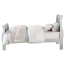 Louis Philippe III Twin Bed, Platinum Finish Acme