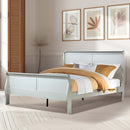 Louis Philippe King Bed, Platinum Finish Acme