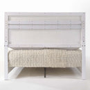 Naima II King Bed, White High Gloss Finish Acme