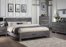 Vidalia King Bed w/Storage, Rustic Gray Oak Finish Acme