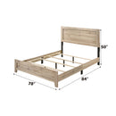 Miquell King Bed, Natural Finish Acme