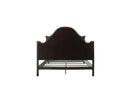 House Beatrice Queen Bed, Two Tone Beige Fabric, Charcoal & Light Gray Finish Acme