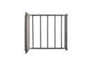 House Marchese Queen Bed, Two Tone Beige Fabric & Pearl Gray Finish Acme