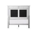 Varian Twin Bed, Burgundy Velvet, Silver & Mirrored Finish Acme