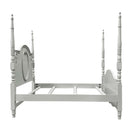 Flora Twin Bed w/Poster, Gray Finish Acme