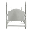 Flora Twin Bed w/Poster, Gray Finish Acme