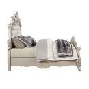 Bently King Bed, Fabric & Champagne Finish Acme