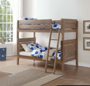Ranta Twin/Twin Bunk Bed, Antique Oak Finish Acme