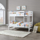 Ronnie Twin/Twin Bunk Bed, White Finish Acme