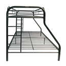 Tritan Twin/Full Bunk Bed, Black Finish Acme