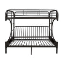 Eclipse Twin XL/Queen Futon Bunk Bed, Black Finish Acme