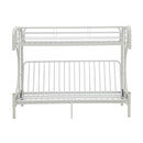 Eclipse Twin XL/Queen Futon Bunk Bed, White Finish Acme
