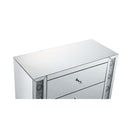 Sonia Console Cabinet, Mirrored & Faux Agate Acme