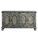 Pavan Console Cabinet, Rustic Gray Finish Acme