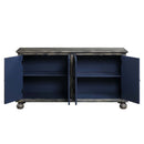 Pavan Console Cabinet, Rustic Gray Finish Acme