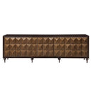Diya Console Cabinet, Forged Bronze & Espresso Finish Acme