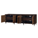 Diya Console Cabinet, Forged Bronze & Espresso Finish Acme