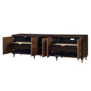Diya Console Cabinet, Forged Bronze & Espresso Finish Acme