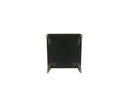 House Beatrice Accent Chair w/Pillow, Tan Faux Leather & Charcoal Finish Acme