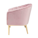 Colla Accent Chair, Blush Pink Velvet & Gold Finish Acme