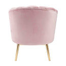 Colla Accent Chair, Blush Pink Velvet & Gold Finish Acme