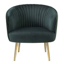 Sigurd Accent Chair, Velvet & Gold Finish Acme