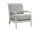 Saraid Accent Chair, Gray Linen & Light Oak Finish Acme