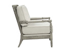 Saraid Accent Chair, Beige Linen & Gray Oak Finish Acme