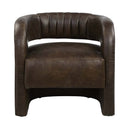 Feyre Accent Chair, Espresso Top Grain Leather Acme