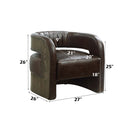 Feyre Accent Chair, Espresso Top Grain Leather Acme