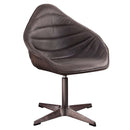 Pipino Accent Chair w/Swivel, Antique Ebony Top Grain Leather Acme
